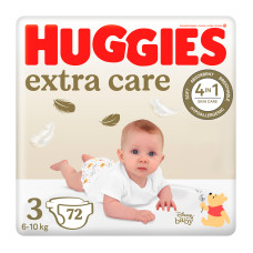 Подгузник Huggies Extra Care 3 (6-10 кг) 72шт (5029053578095)