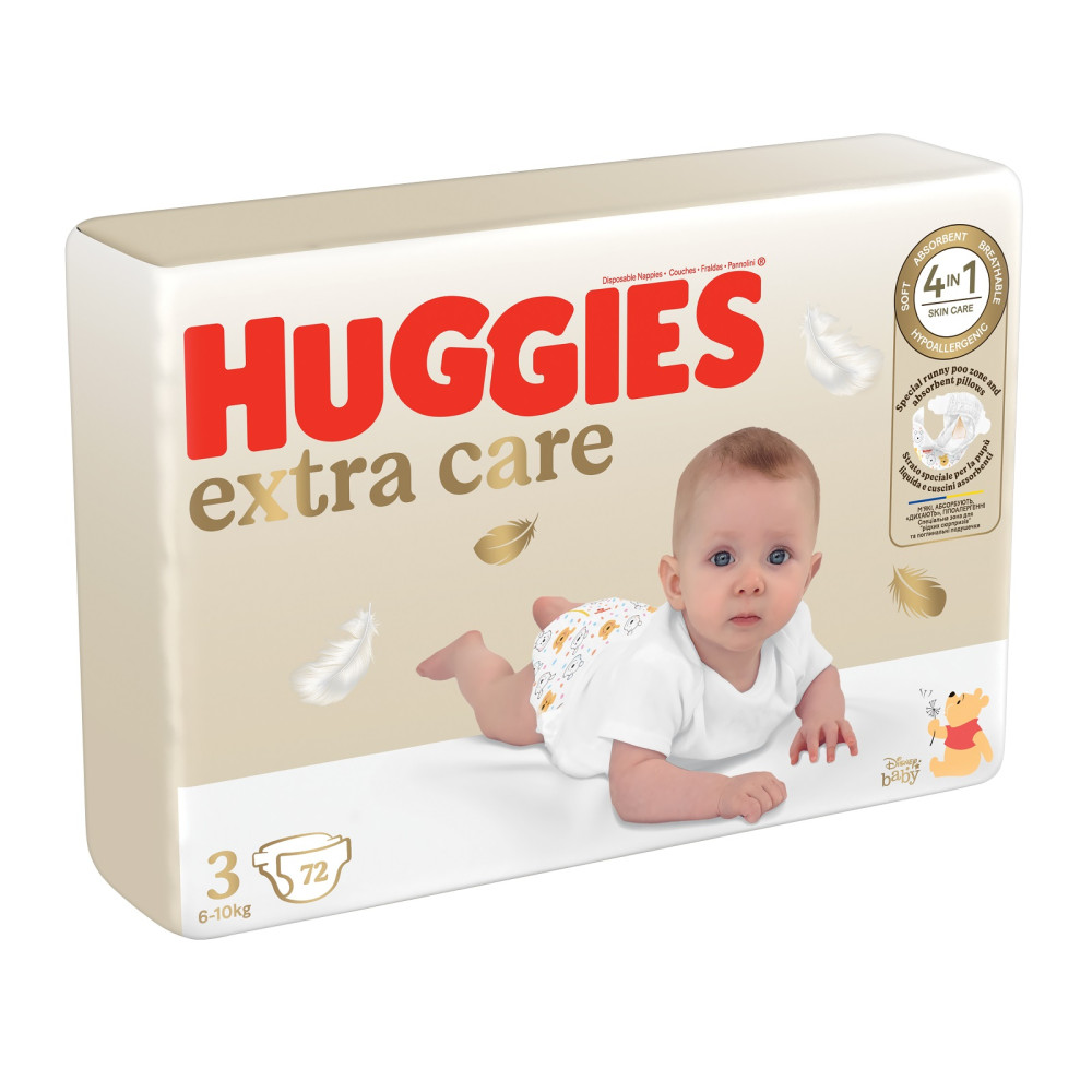 Подгузник Huggies Extra Care 3 (6-10 кг) 72шт (5029053578095) Подгузник Huggies Extra Care 3 (6-10 кг) 72шт (5029053578095)