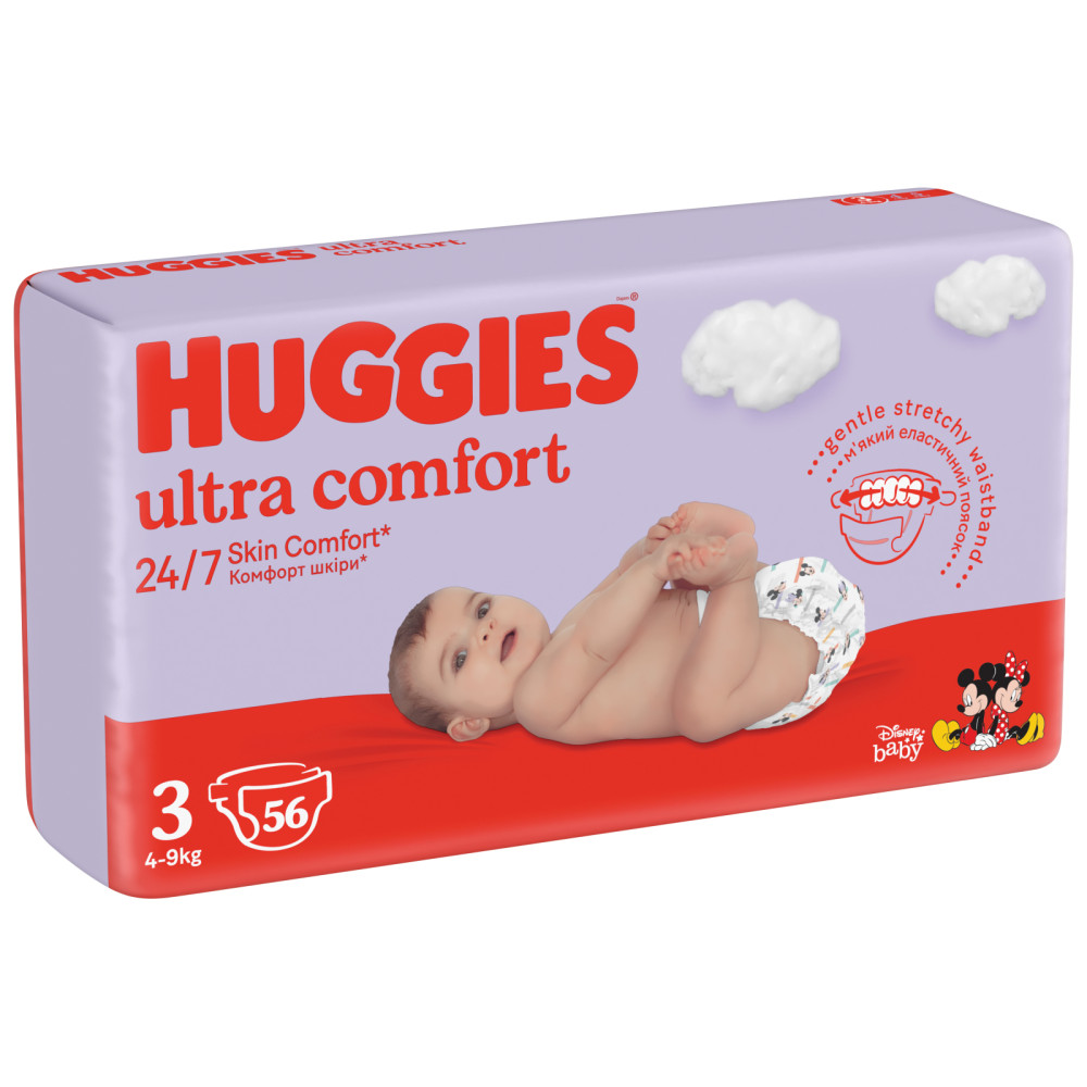 Подгузник Huggies Ultra Comfort 3 (5-9 кг) Jumbo 56 шт (5029053567570) Подгузник Huggies Ultra Comfort 3 (5-9 кг) Jumbo 56 шт (5029053567570)