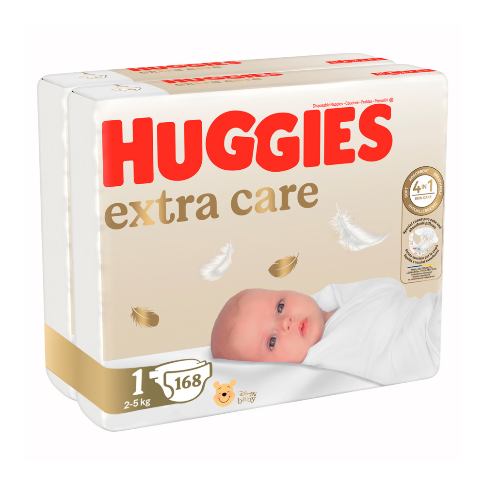 Подгузник Huggies Extra Care 1 (2-5 кг) M-Pack 168 шт (5029054234747/5029053549620) Подгузник Huggies Extra Care 1 (2-5 кг) M-Pack 168 шт (5029054234747/5029053549620)