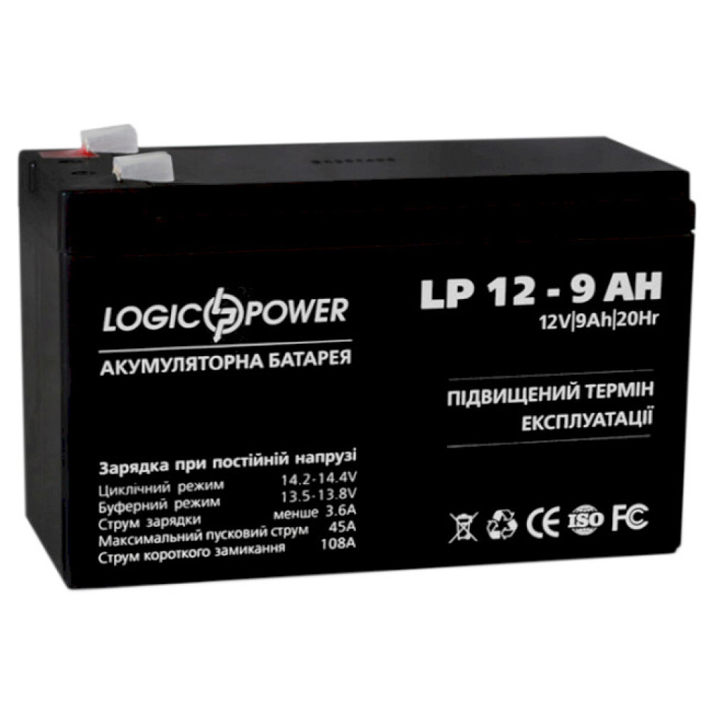 Батарея к ИБП 12В 9Ач LogicPower (1516) Батарея к ИБП 12В 9Ач LogicPower (1516)