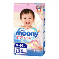 Подгузник Moony L (9-14 кг) 54 шт (4903111244003)