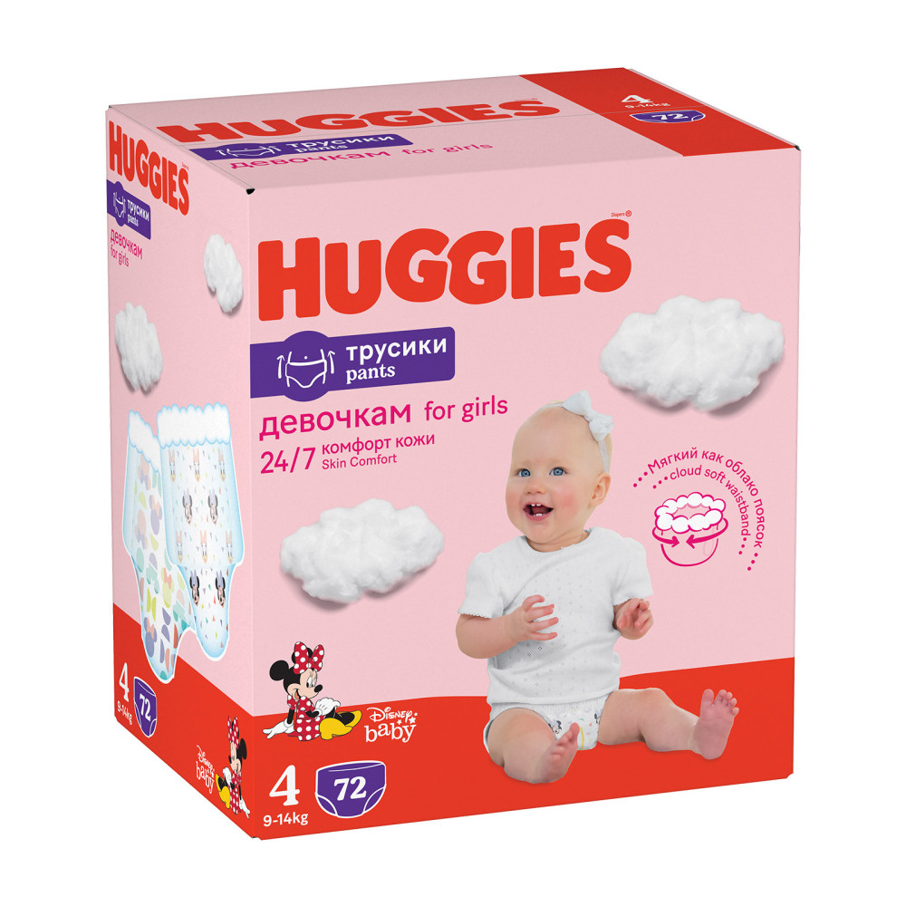 Подгузник Huggies Pants 4 для девочек (9-14 кг) 72 шт (5029053564098) Подгузник Huggies Pants 4 для девочек (9-14 кг) 72 шт (5029053564098)
