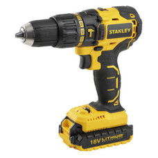 Шуруповерт Stanley 18V, з ударом, бесщет, 55Нм, Li-Ion, 2акк (SBH20S2K)