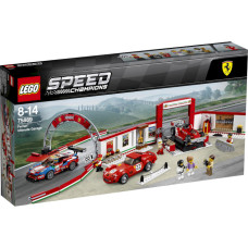 Конструктор LEGO Speed Champions Гараж Ferrari 841 деталь (75889)