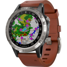 Смарт-годинник Garmin D2 Delta Aviator Watch with Brown Leather & Black Silicone B (010-01988-31/30)