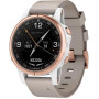 Смарт-годинник Garmin D2 Delta S Aviator Watch White/Rose Gold with Beige Leather (010-01987-30)
