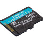 Карта памяти Kingston 64GB microSD class 10 UHS-I U3 A2 Canvas Go Plus (SDCG3/64GBSP)