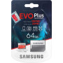 Карта пам'яті Samsung 64GB microSDXC class 10 UHS-I U1 Evo Plus V2 (MB-MC64HA/RU)