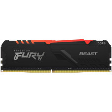 Модуль памяти для компьютера DDR4 4GB 3000 MHz Fury Beast RGB Kingston Fury (ex.HyperX) (KF430C15BBA/8)