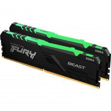 Модуль памяти для компьютера DDR4 64GB (2x32GB) 3600 MHz Fury Beast RGB Kingston Fury (ex.HyperX) (KF436C18BBAK2/64)