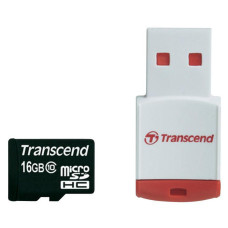 Карта памяти Transcend 16Gb microSDHC class 10 (TS16GUSDHC10-P3)