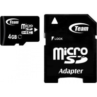 Карта памяти Team 4Gb microSDHC class 4 (TUSDH4GCL403)