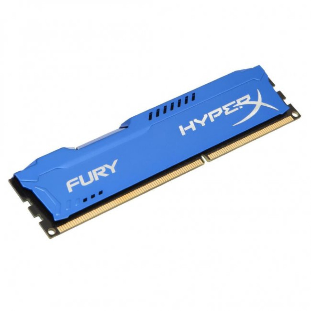 Модуль пам'яті для комп'ютера DDR3 4Gb 1600 MHz HyperX Fury Blu Kingston Fury (ex.HyperX) (HX316C10F/4)