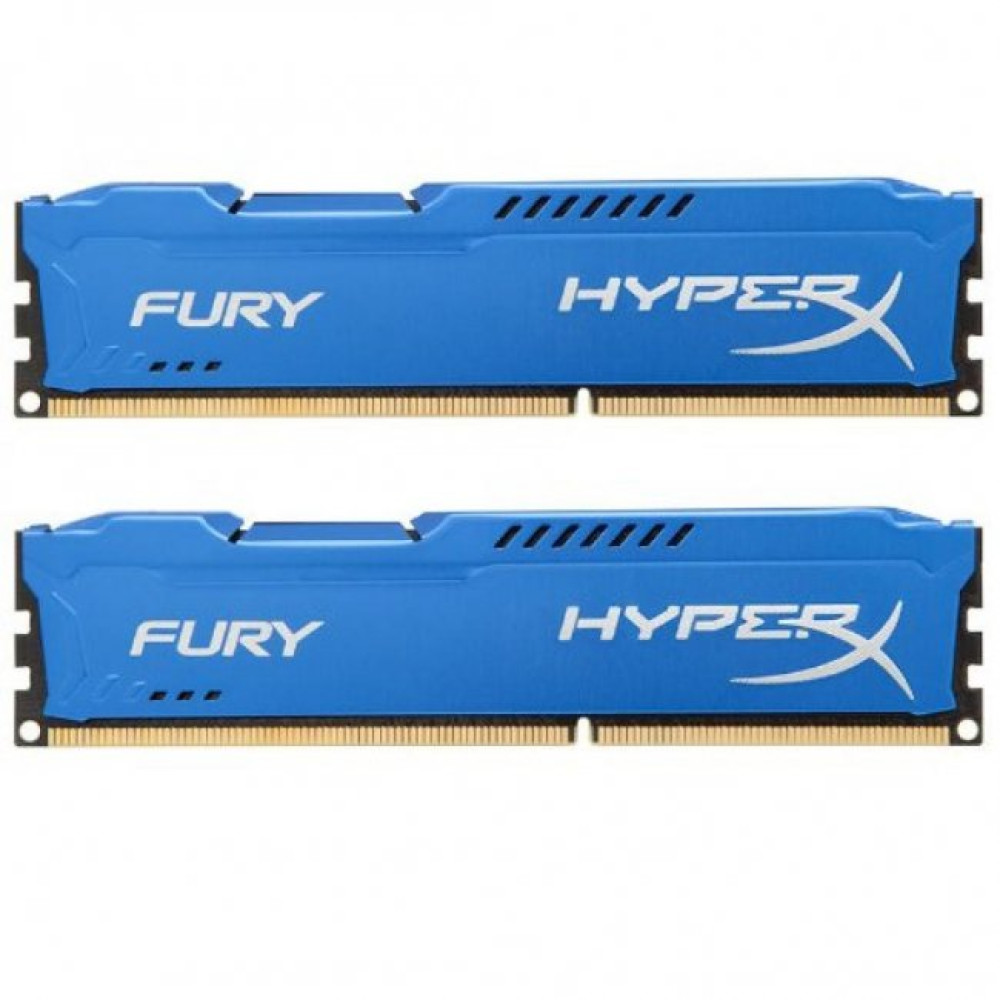 Модуль памяти для компьютера DDR3 8Gb (2x4GB) 1600 MHz HyperX Fury Blu Kingston (HX316C10FK2/8)