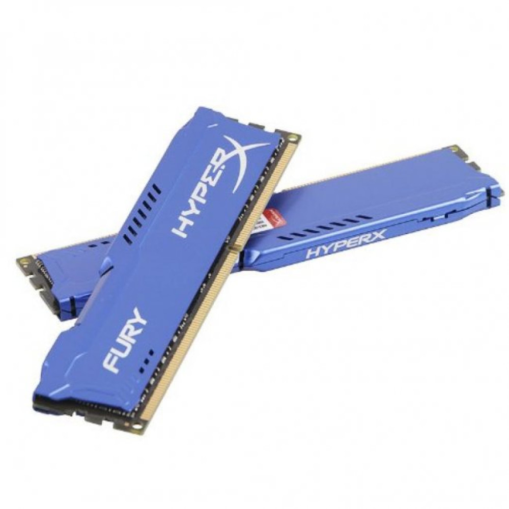Модуль памяти для компьютера DDR3 8Gb (2x4GB) 1600 MHz HyperX Fury Blu Kingston (HX316C10FK2/8)