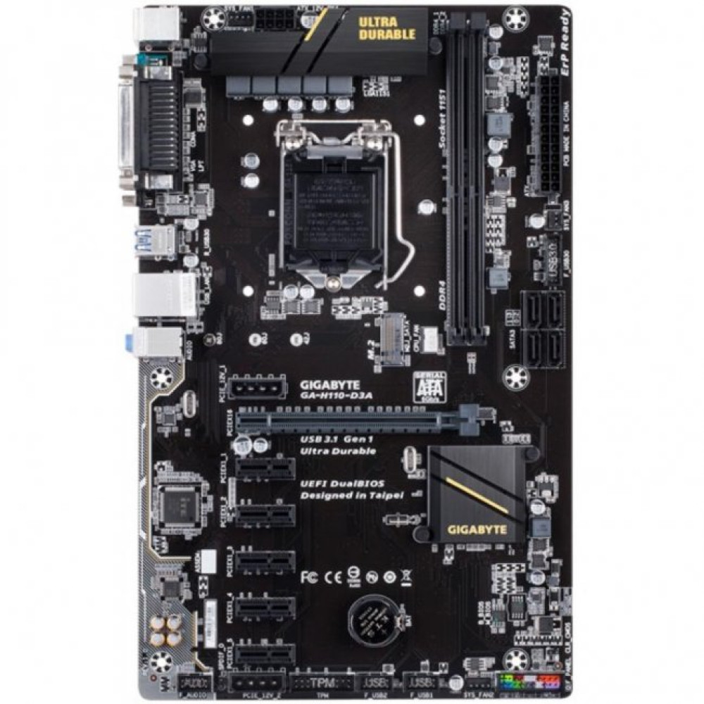 Материнська плата GIGABYTE GA-H110-D3A
