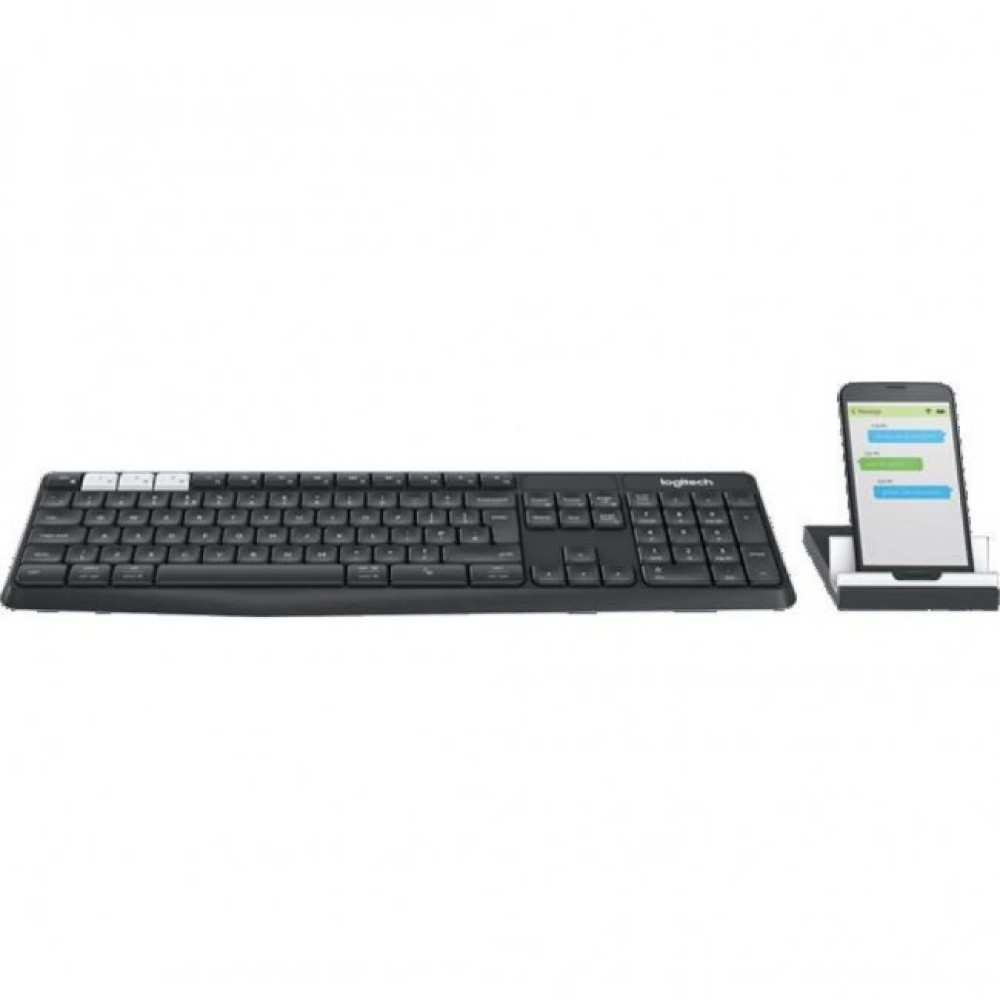 Клавіатура Logitech K375s Multi-Device Graphite RU (920-008184)