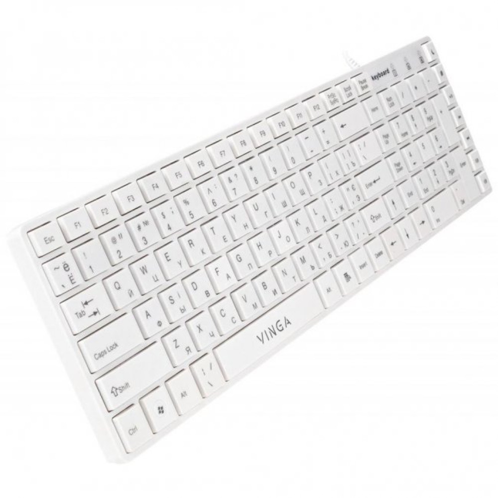 Клавіатура Vinga KB820White