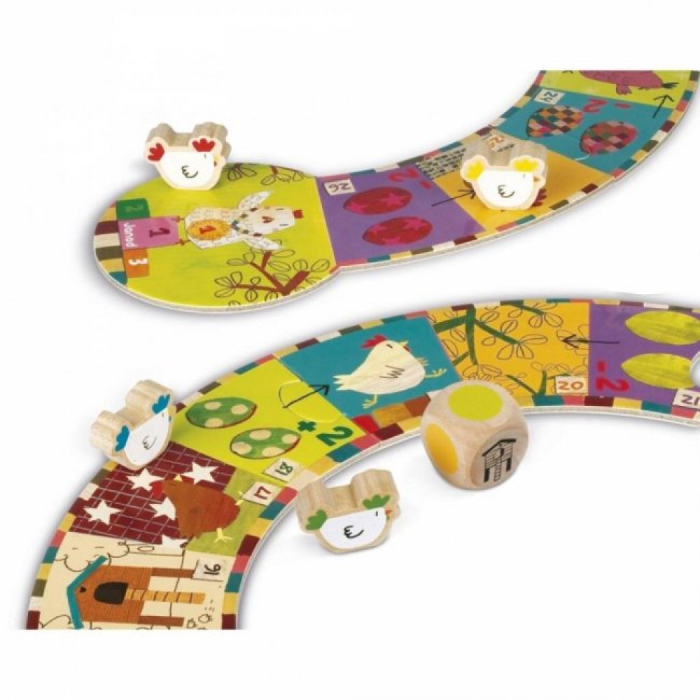 Настільна гра Janod Гонки цыплят (J02909)