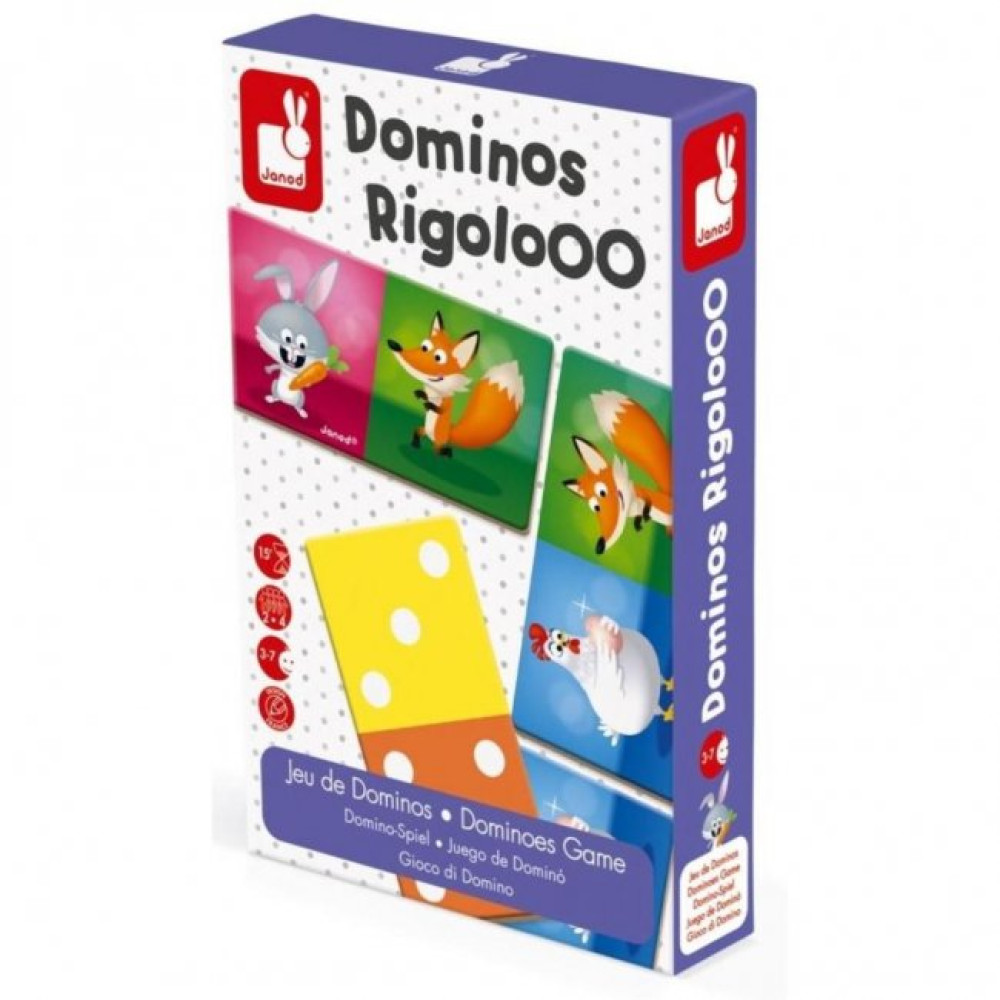 Настільна гра Janod Домино Животные (J02737)