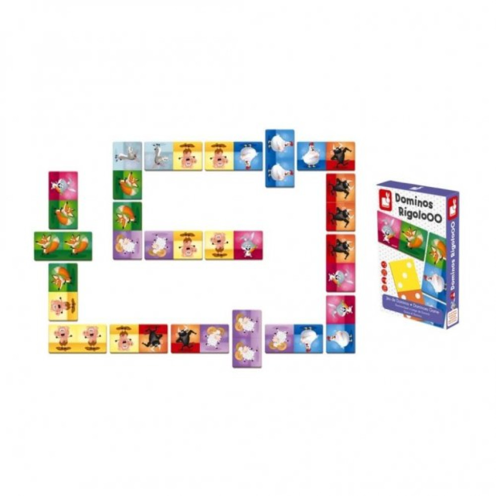 Настільна гра Janod Домино Животные (J02737)