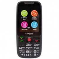 Мобильный телефон Sigma Comfort 50 Elegance 3 (1600 mAh) Black (4827798233719)