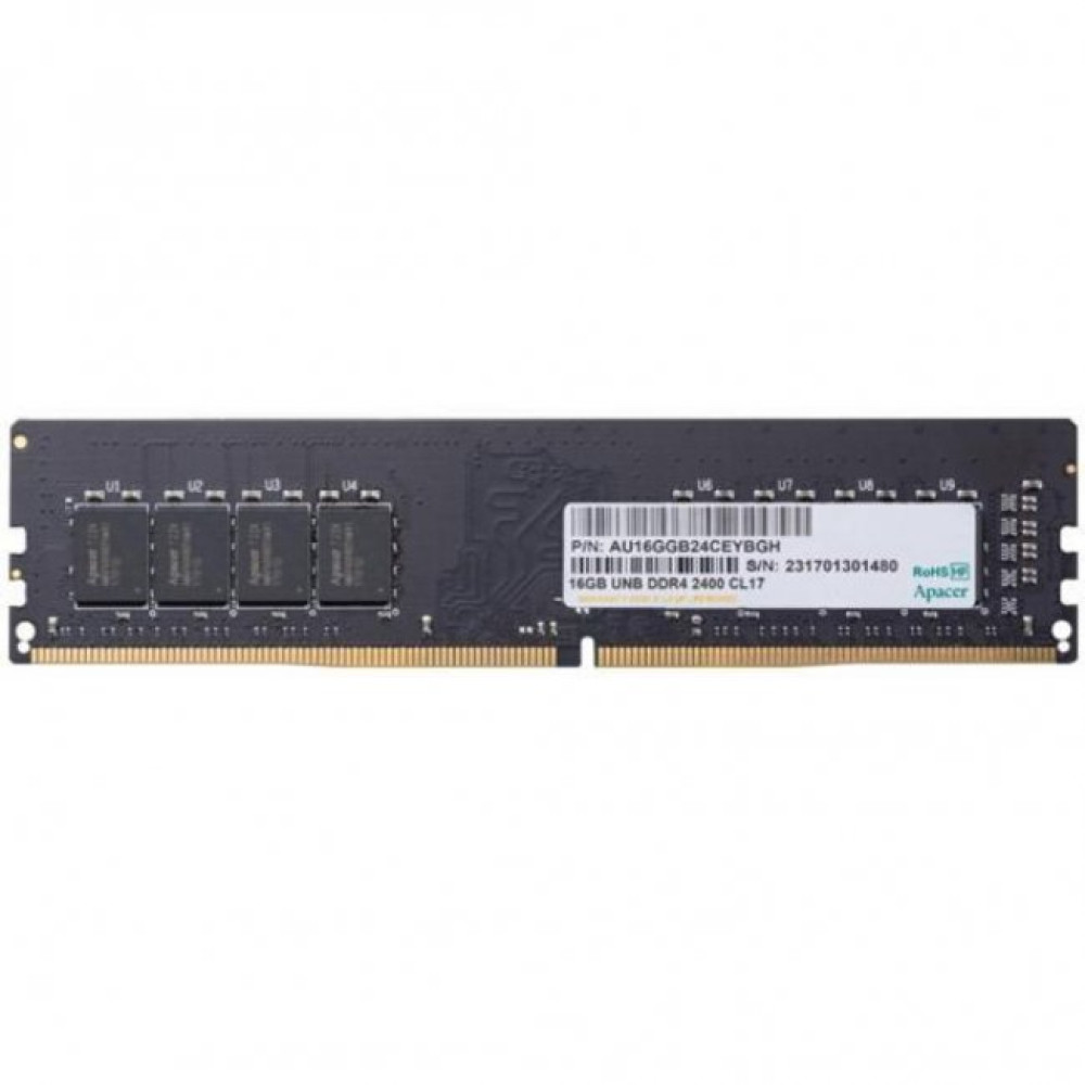 Модуль пам'яті для комп'ютера DDR4 16GB 2666 MHz Apacer (AU16GGB26CQYBGH)