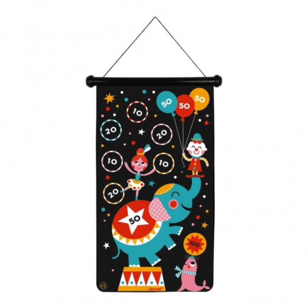 Настільна гра Janod Магнитный дартс Цирк (J02074)