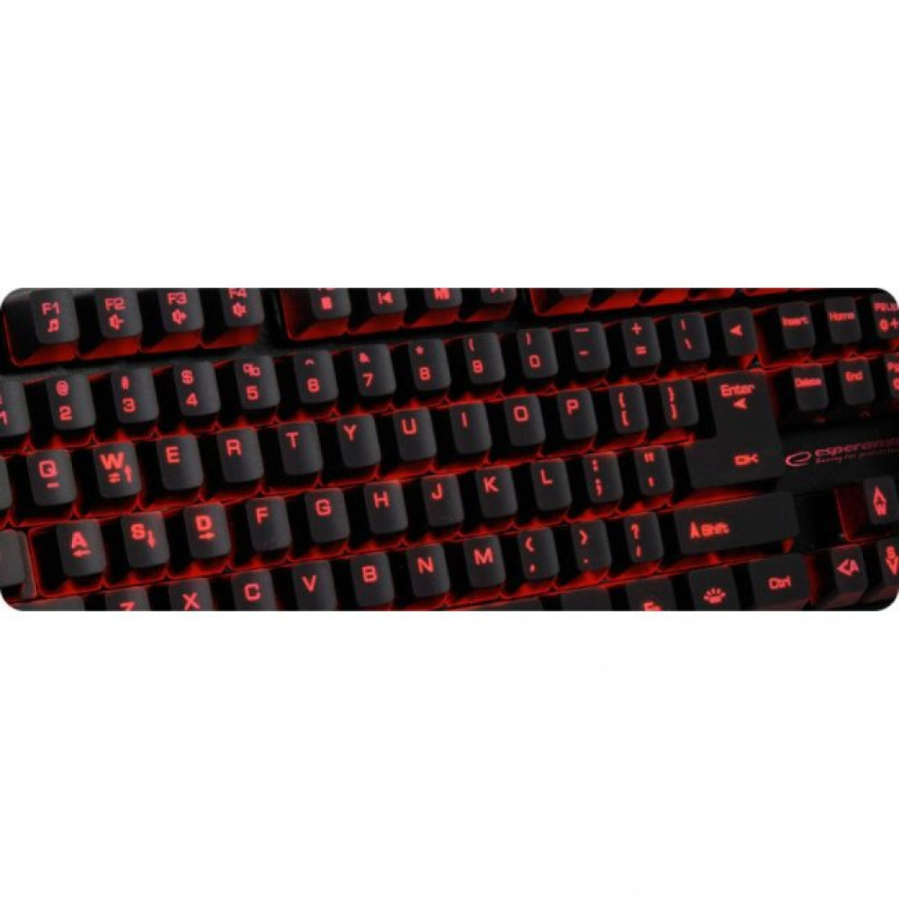 Клавіатура Esperanza EGK601 Red USB LED (EGK601)