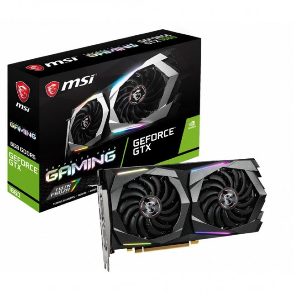 Відеокарта MSI GeForce GTX1660 6144Mb GAMING (GTX 1660 GAMING 6G)