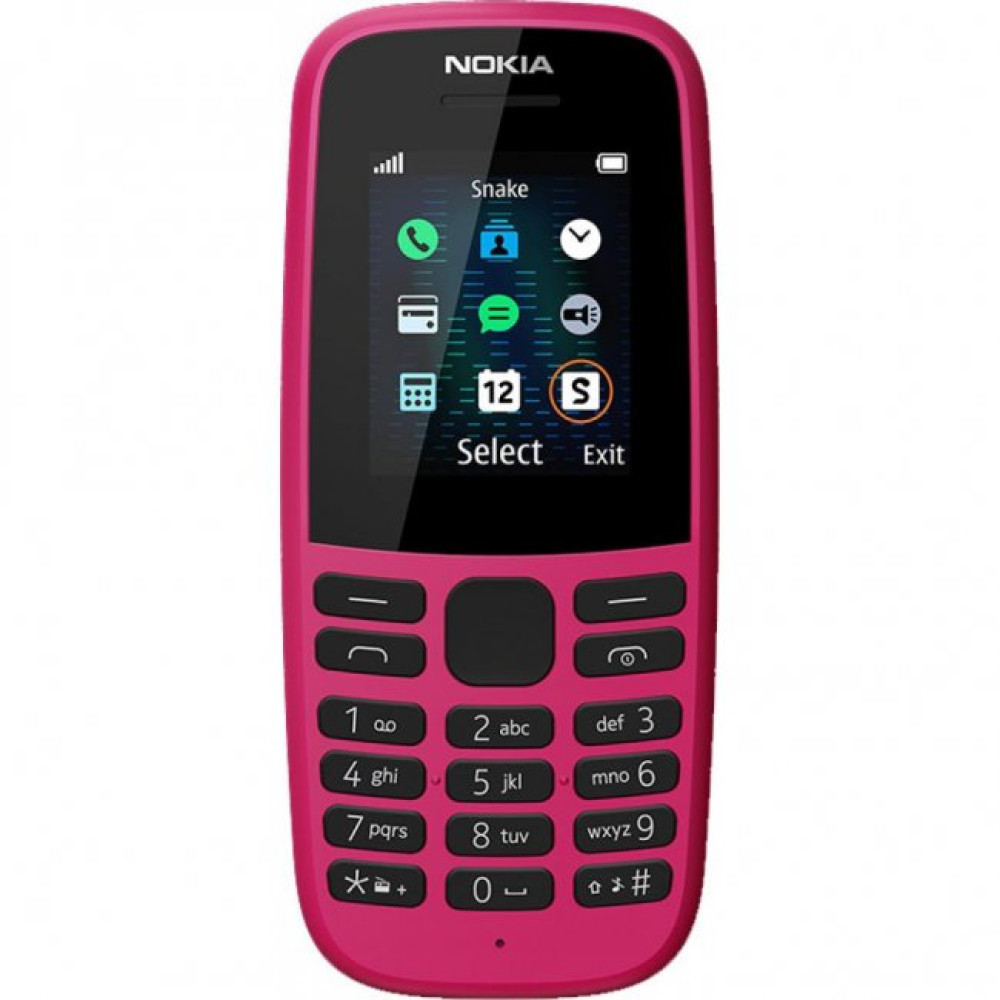 Мобильный телефон Nokia 105 DS 2019 Pink (16KIGP01A01)