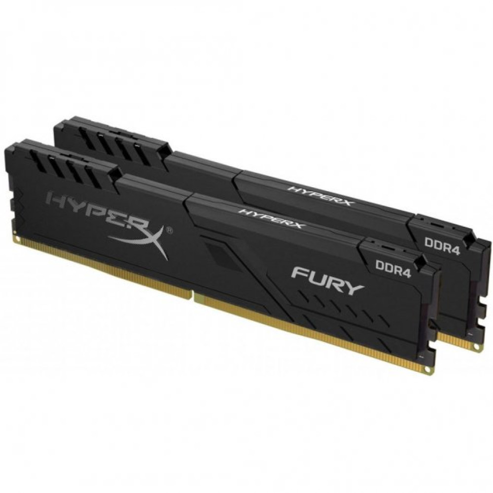 Модуль пам'яті для комп'ютера DDR4 16GB (2x8GB) 2400 MHz HyperX FURY Black Kingston Fury (ex.HyperX) (HX424C15FB3K2/16)