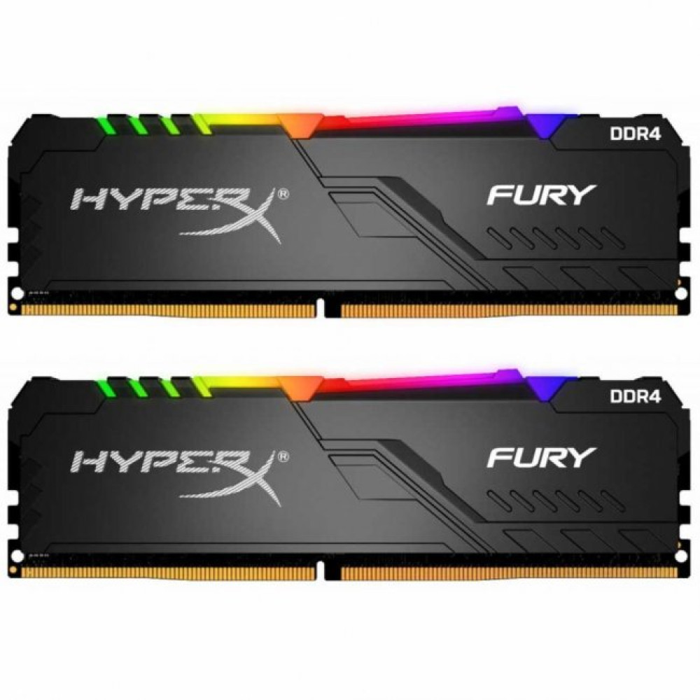 Модуль памяти для компьютера DDR4 32GB (2x16GB) 3000 MHz HyperX FURY RGB Kingston (HX430C15FB3AK2/32)