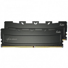 Модуль памяти для компьютера DDR4 16GB (2x8GB) 3200 MHz Kudos Black eXceleram (EKBLACK4163216AD)