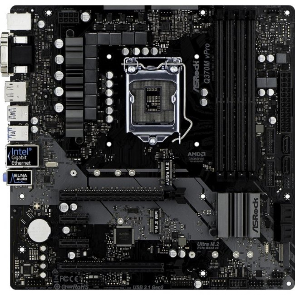 Материнская плата ASRock Q370M VPRO