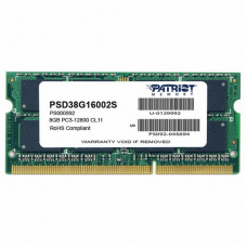 Модуль памяти для ноутбука SoDIMM DDR3 8GB 1600 MHz Patriot (PSD38G16002S)