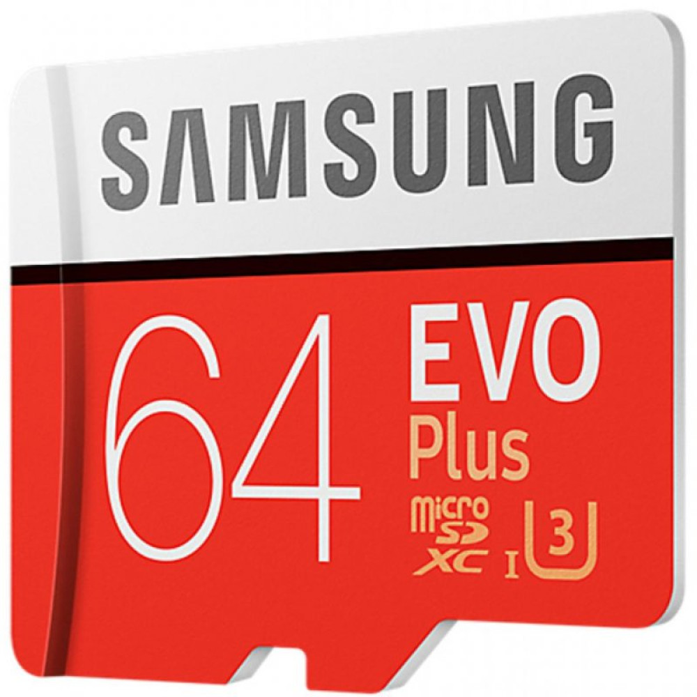Карта памяти Samsung 64GB microSD class 10 EVO PLUS UHS-I (MB-MC64GA/RU)