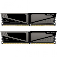 Модуль пам'яті для комп'ютера DDR4 8GB (2x4GB) 2400 MHz T-Force Vulcan Gray Team (TLGD48G2400HC14DC01)