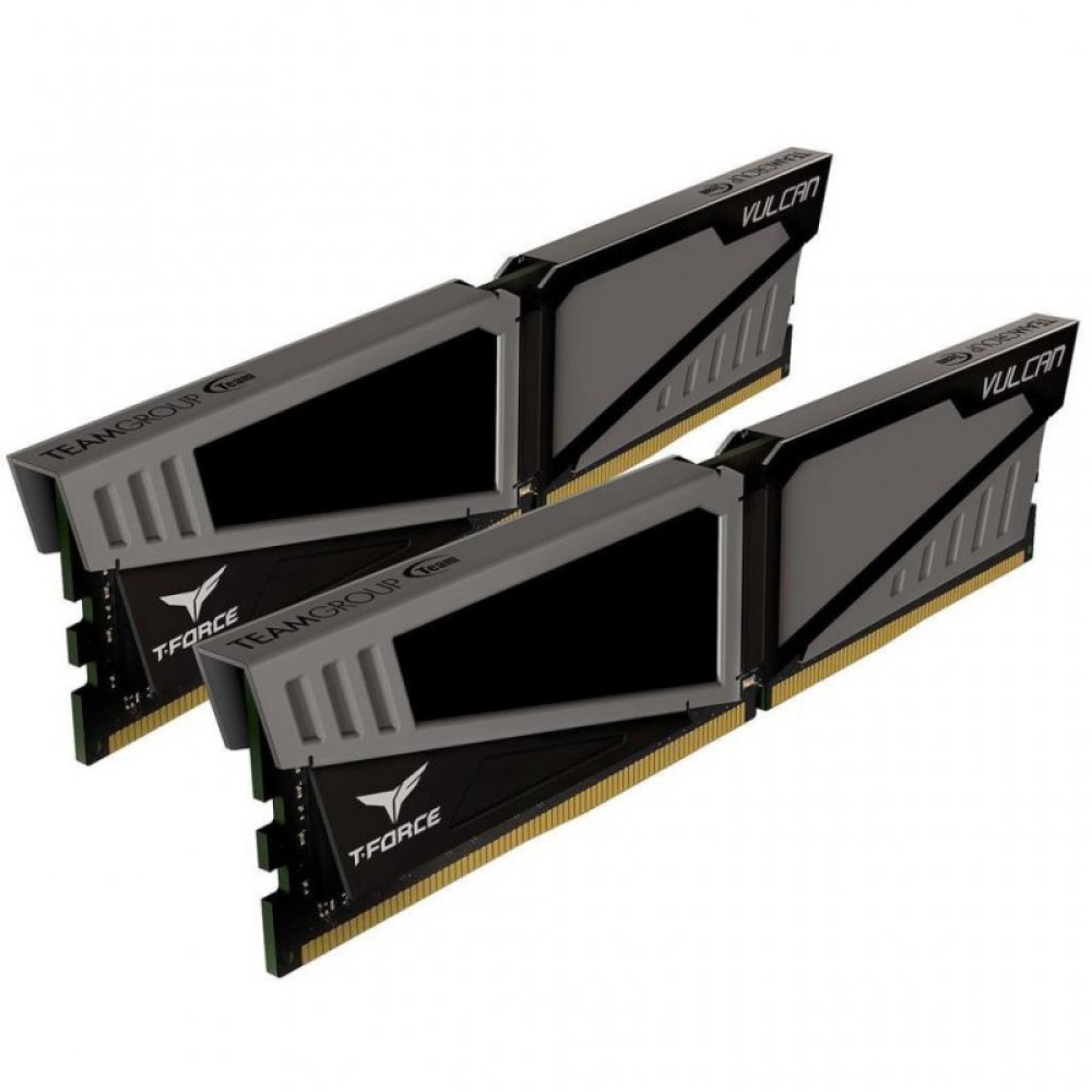 Модуль памяти для компьютера DDR4 8GB (2x4GB) 2400 MHz T-Force Vulcan Gray Team (TLGD48G2400HC14DC01)