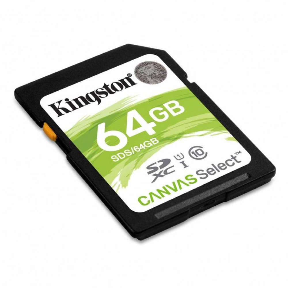 Карта пам'яті Kingston 64GB SDXC class 10 UHS-I U1 Canvas Select (SDS/64GB)