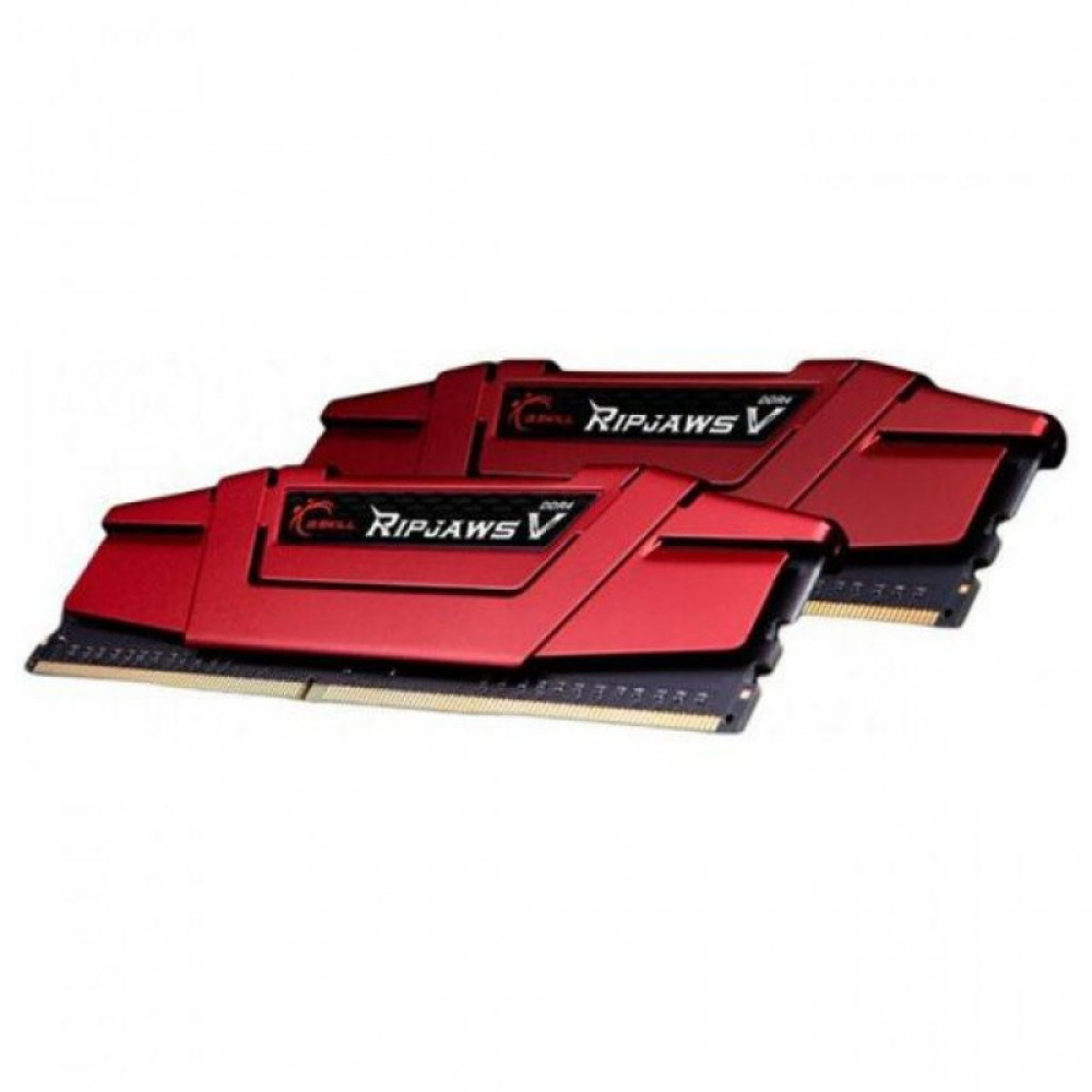 Модуль пам'яті для комп'ютера DDR4 16GB (2x8GB) 2666 MHz RipjawsV RED G.Skill (F4-2666C15D-16GVR)