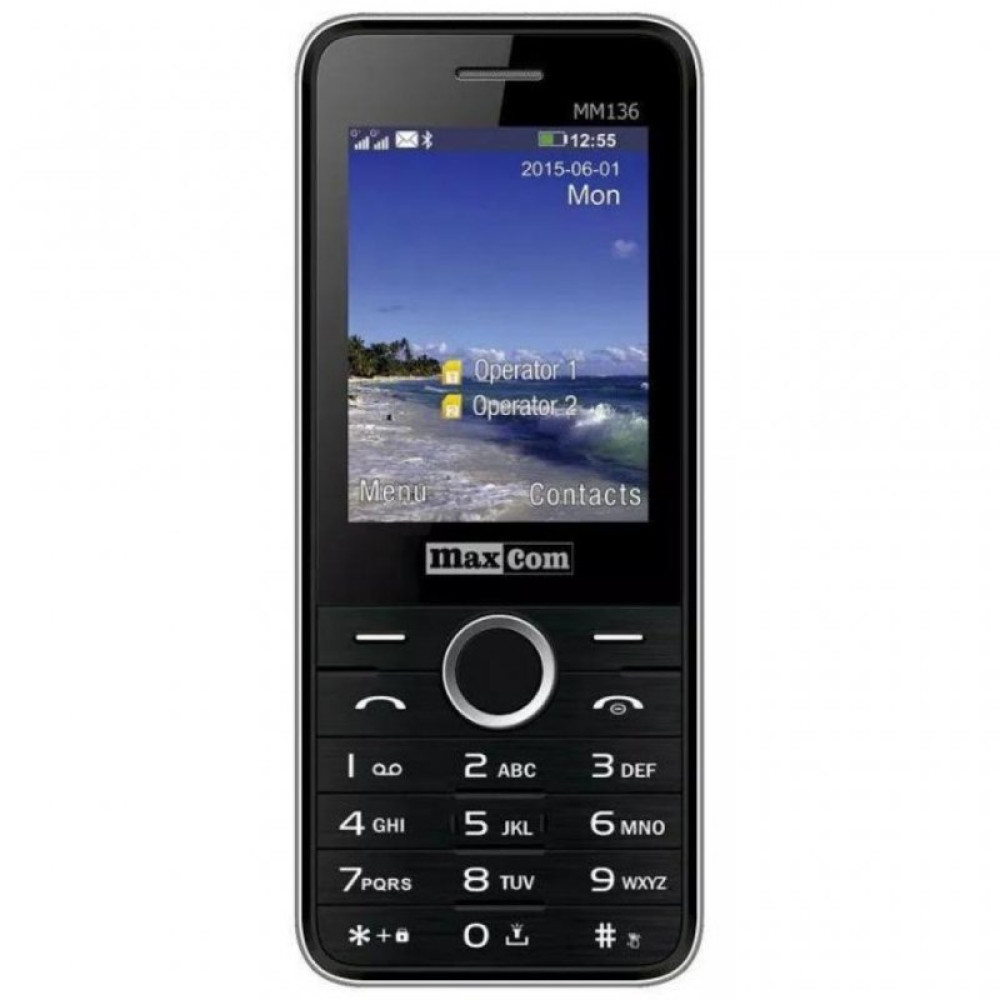 Мобільний телефон Maxcom MM136 Black-SIlver (5908235973524)