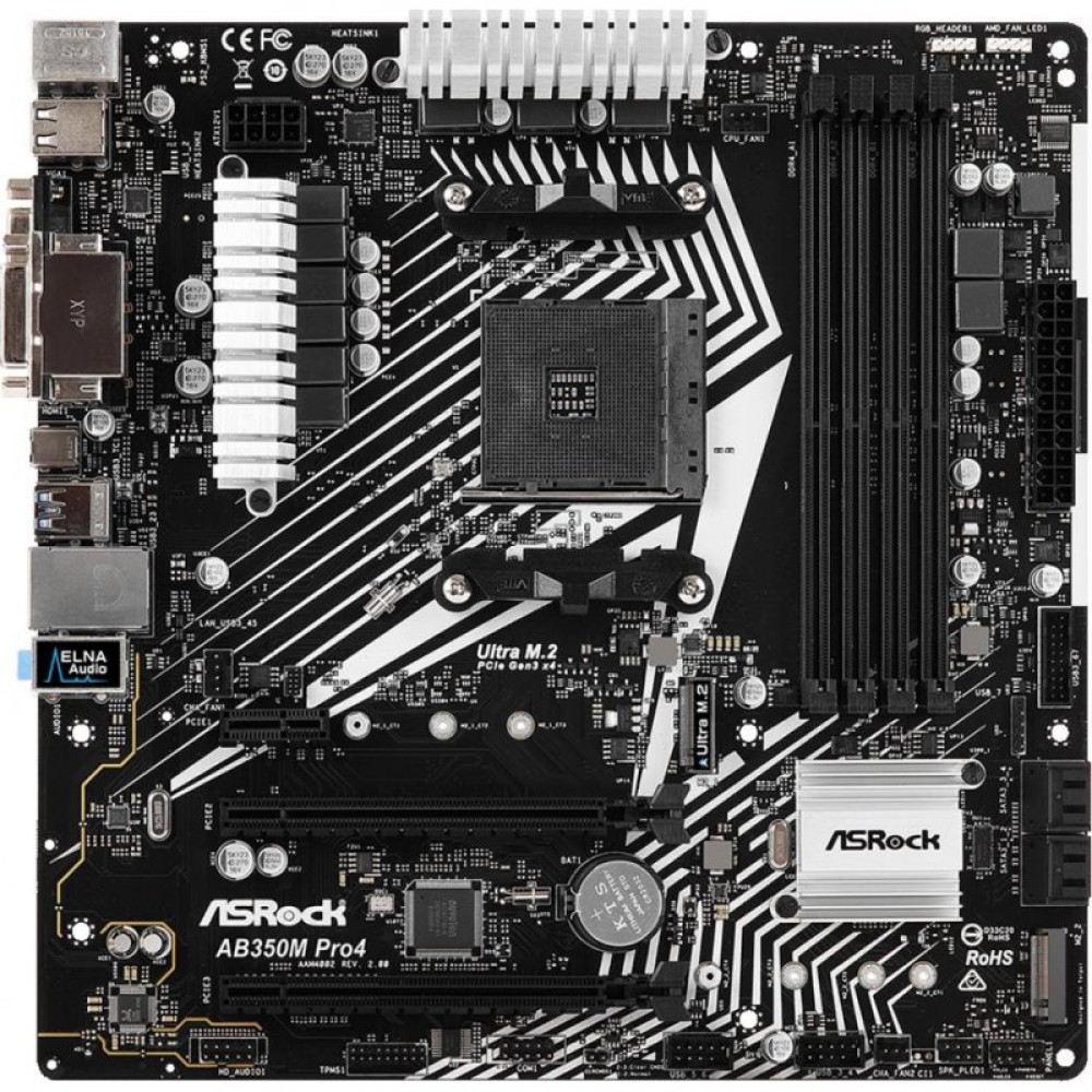 Материнська плата ASRock AB350M PRO4 R2.0