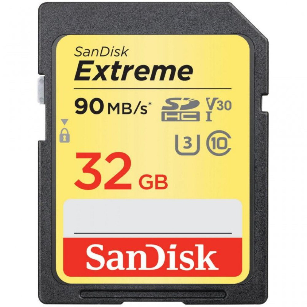 Карта памяти SANDISK 32GB SDHC class 10 V30 UHS-I U3 Extreme 2-pack (SDSDXVE-032G-GNCI2)
