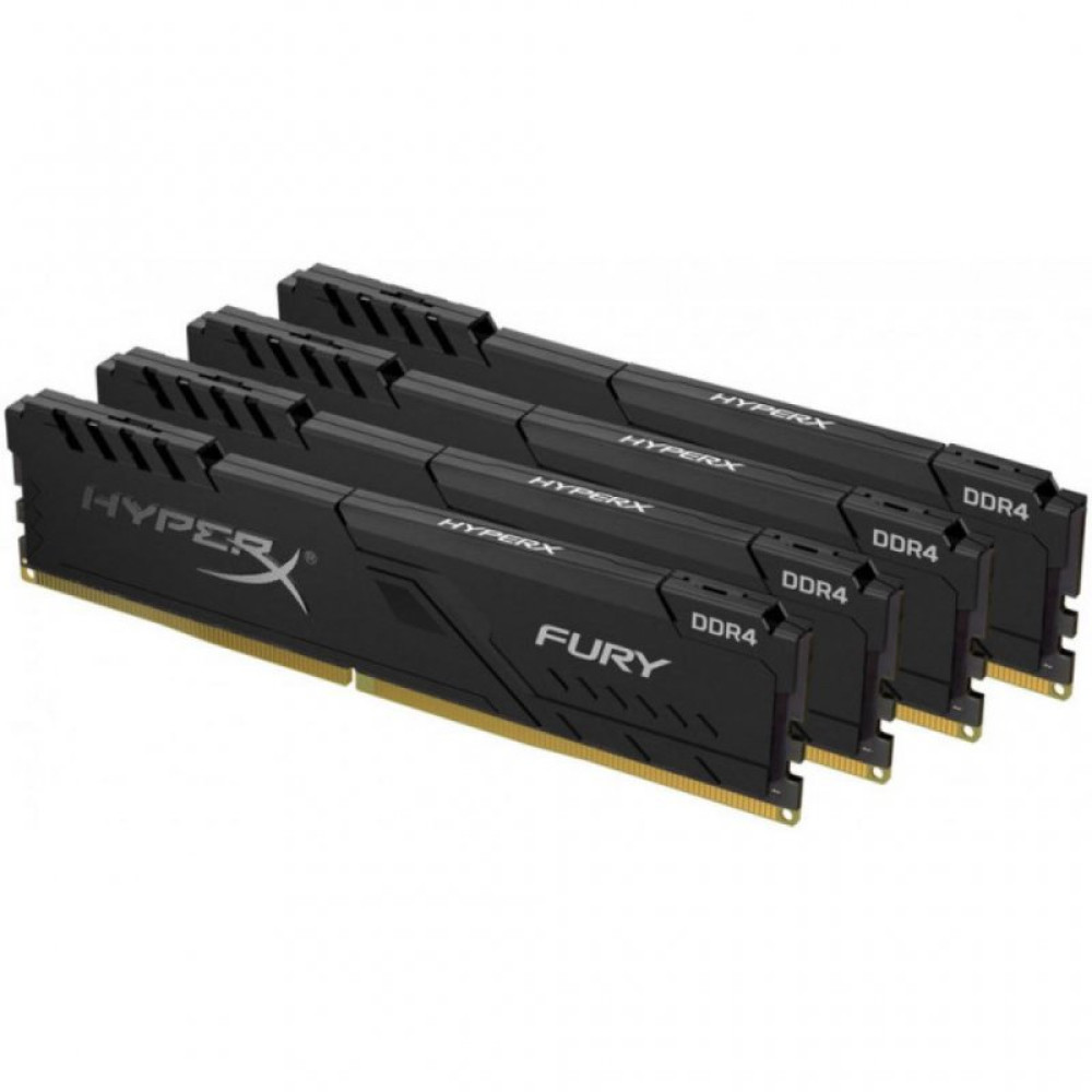 Модуль памяти для компьютера DDR4 16GB (4x4GB) 3000 MHz HyperX Fury Black Kingston (HX430C15FB3K4/16)