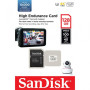 Карта памяти SANDISK 128GB microSDXC class 10 UHS-I U3 V30 High Endurance (SDSQQNR-128G-GN6IA)