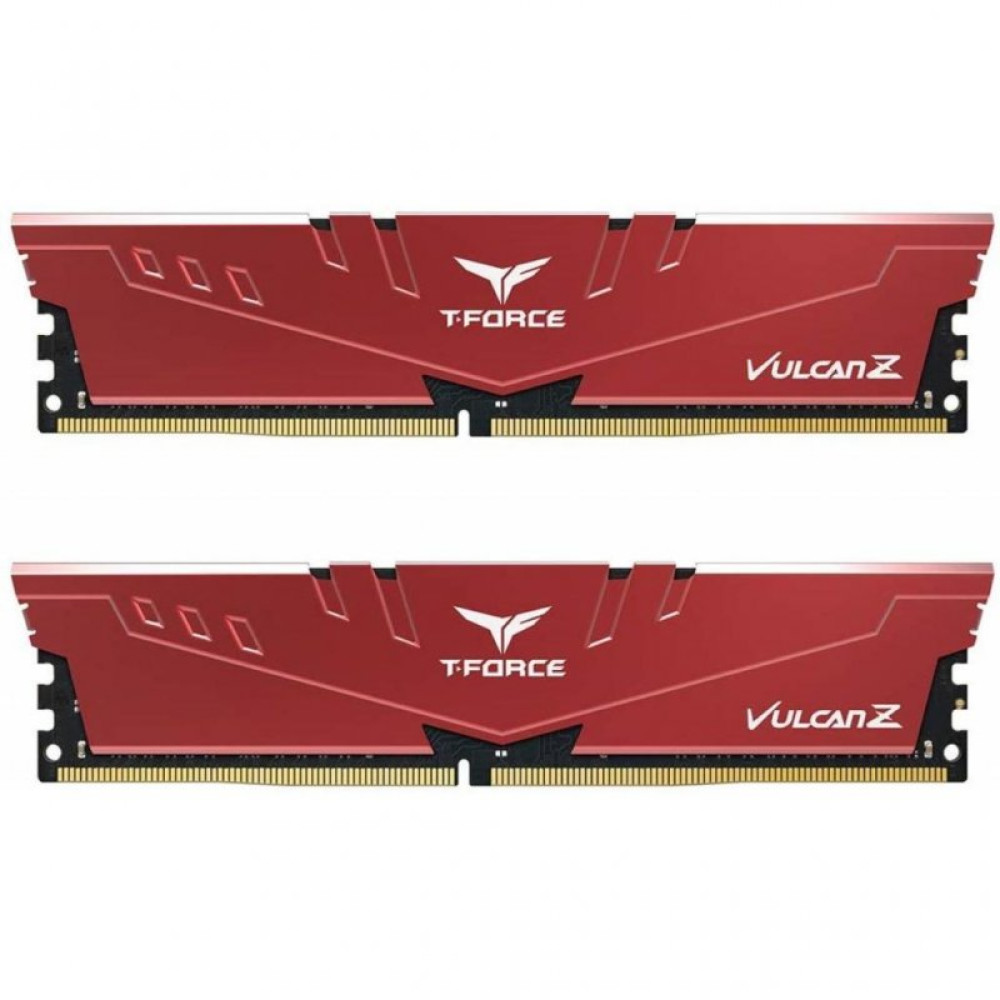 Модуль пам'яті для комп'ютера DDR4 16GB (2x8GB) 3000 MHz T-Force Vulcan Z Red Team (TLZRD416G3000HC16CDC01)