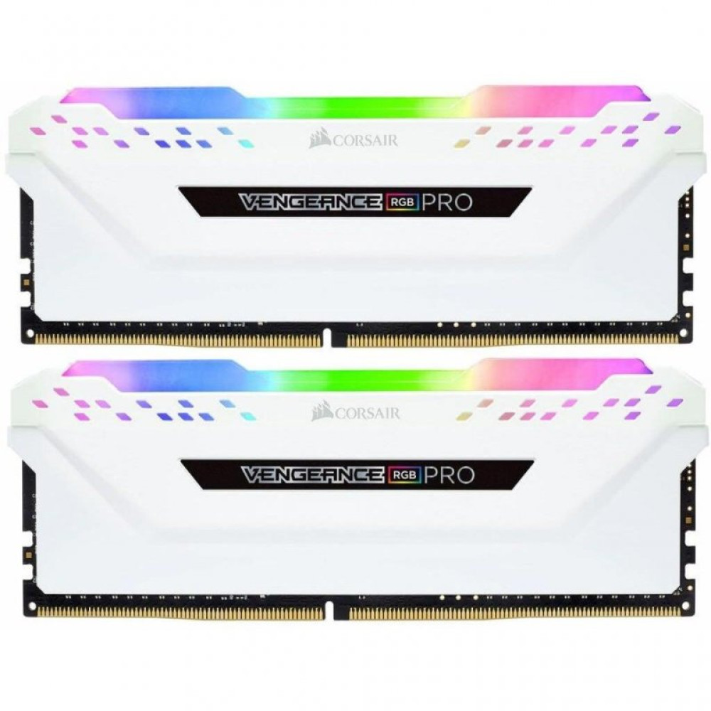 Модуль памяти для компьютера DDR4 32GB (2x16GB) 3200 MHz Vengeance RGB Pro White CORSAIR (CMW32GX4M2C3200C16W)