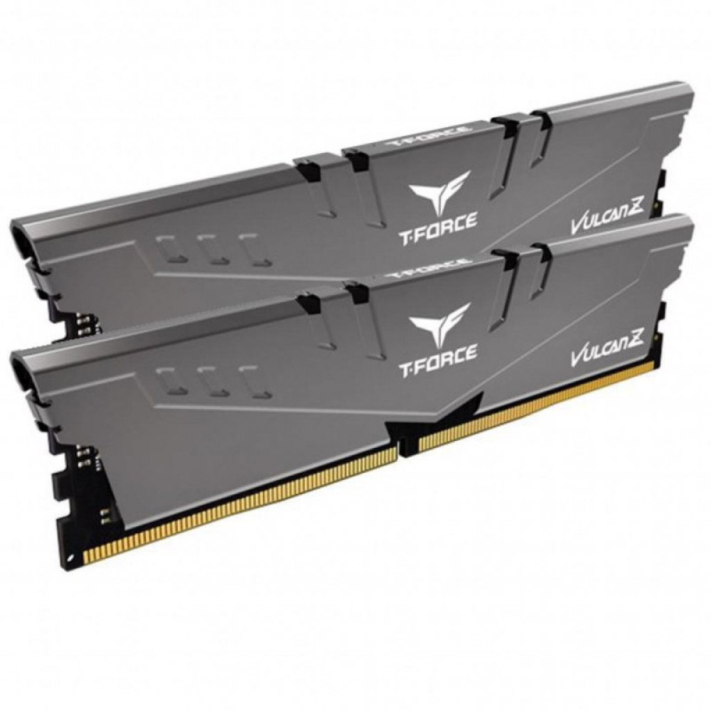 Модуль пам'яті для комп'ютера DDR4 8GB (2x8GB) 2666 MHz T-Force Vulcan Z Gray Team (TLZGD48G2666HC18HDC01)